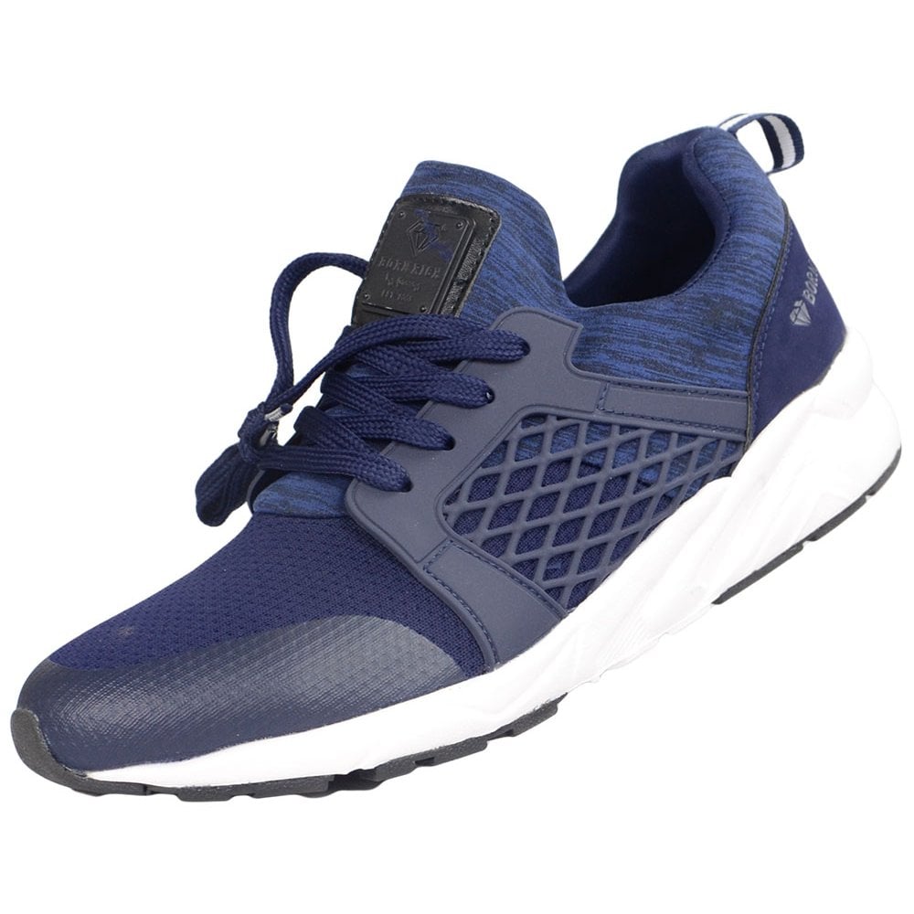 LOMBARD Mesh/Rubber Navy Trainer