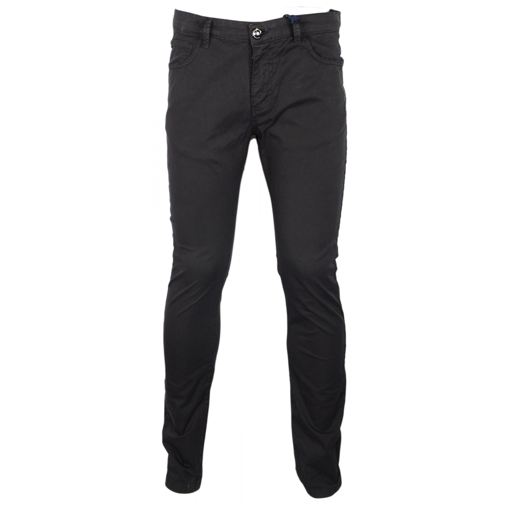 Cotton Slim Fit Black Chino