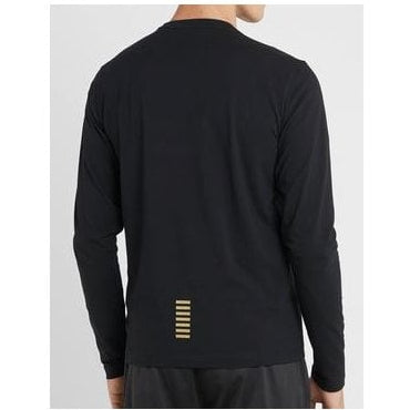 Cotton Black Long Sleeve T-Shirt