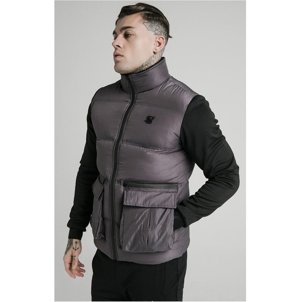Neo Instinct Grey Bubble Puffer Jacket