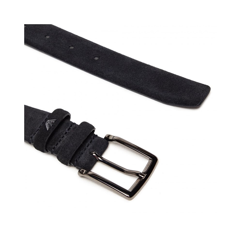 Suede Black Belt