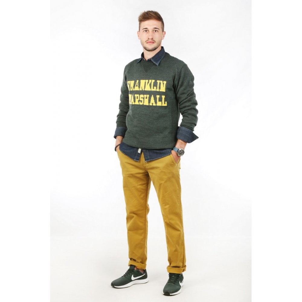 MF134 Gabardine Slim Fit Stretch Thin Desert Olive Chino