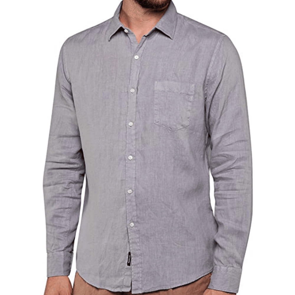 Cotton Regular Fit Grey Shirt
