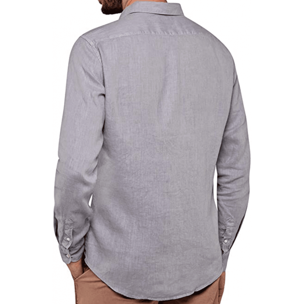 Cotton Regular Fit Grey Shirt