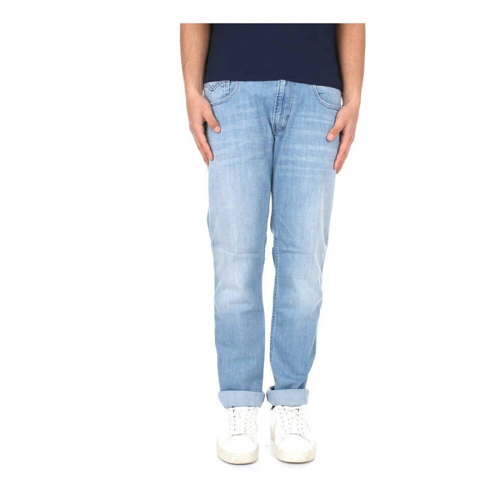 Anbass Stretch Light Wash Slim Fit Jeans