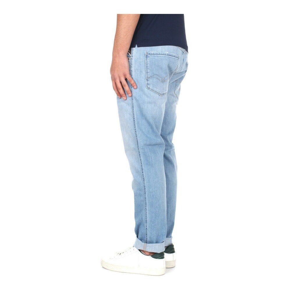 Anbass Stretch Light Wash Slim Fit Jeans