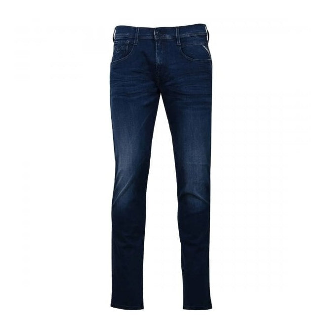 Anbass Hyperflex Mid Wash Slim Fit Jeans