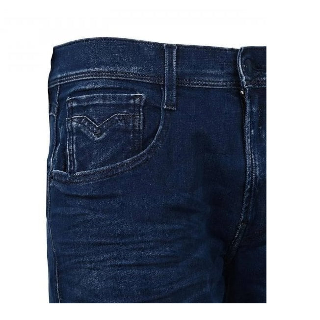 Anbass Hyperflex Mid Wash Slim Fit Jeans