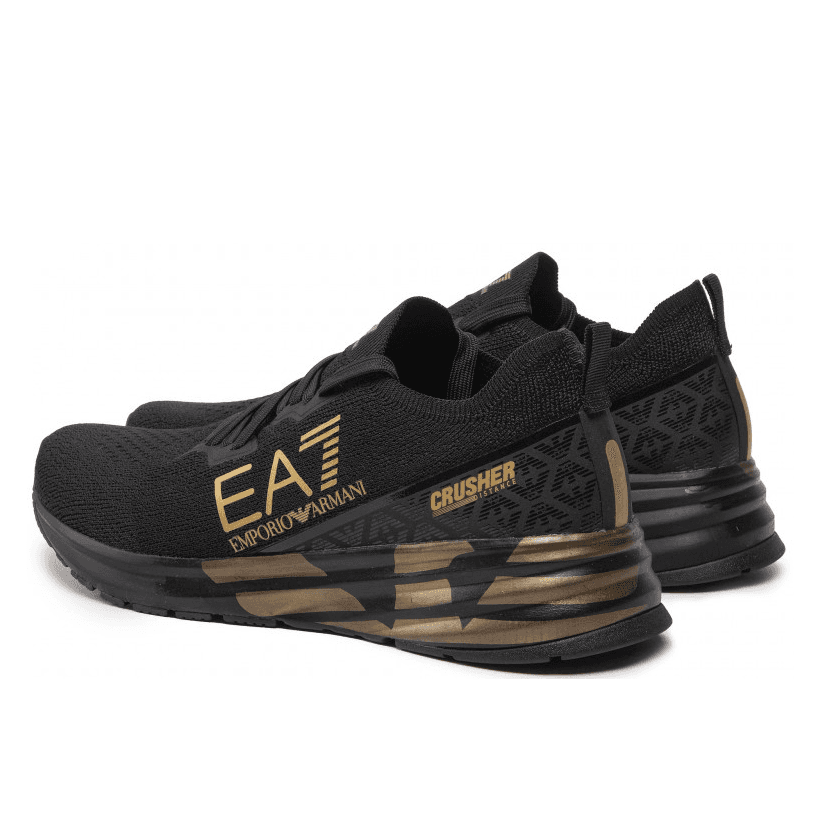 Crusher Black/Gold Sneaker Trainer