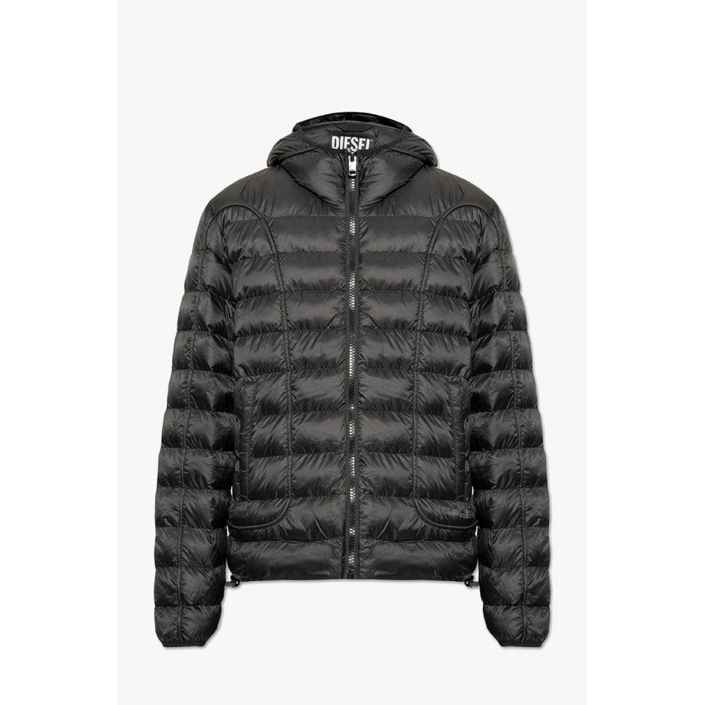 W-Scott Hooded Down Black Puffer Jacket