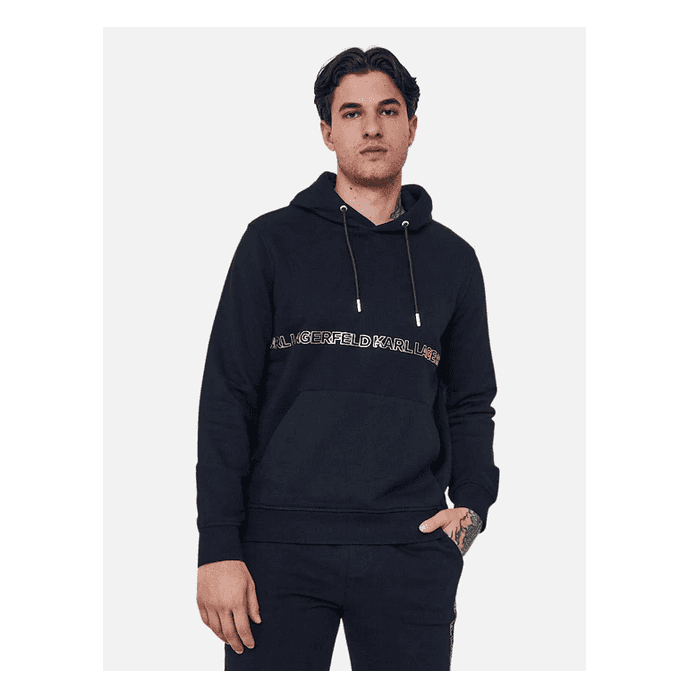 Cotton Gold Logo Black Hoodie