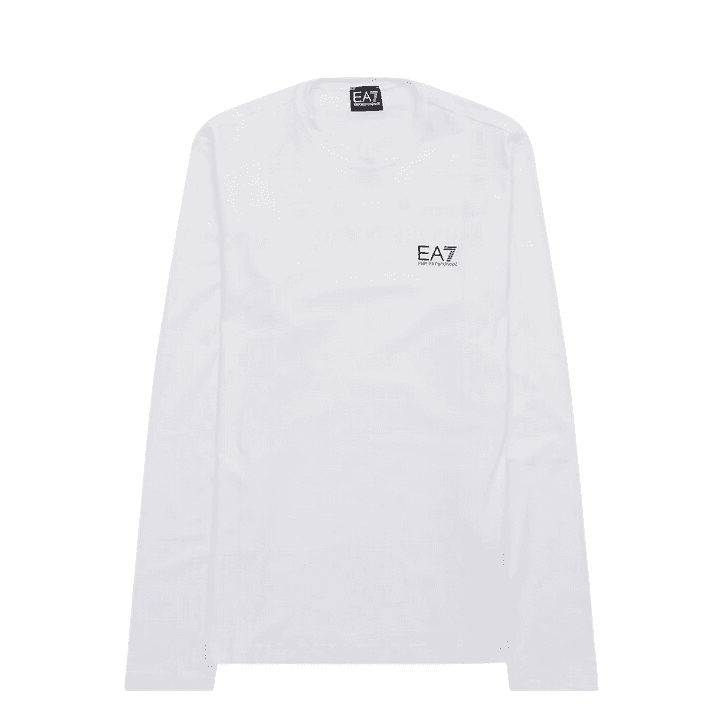 Cotton Printed Rear Logo White T-Shirt