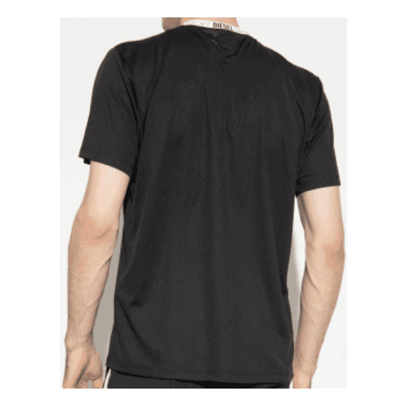 Amtee Sports Breathable Black Cotton T-Shirt