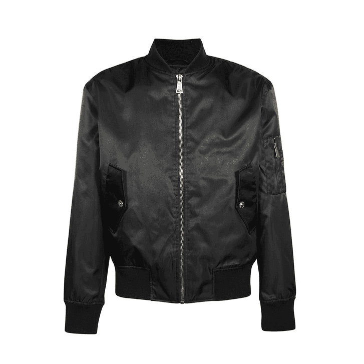 Baroque Design Black/Gold Bomber Jacket
