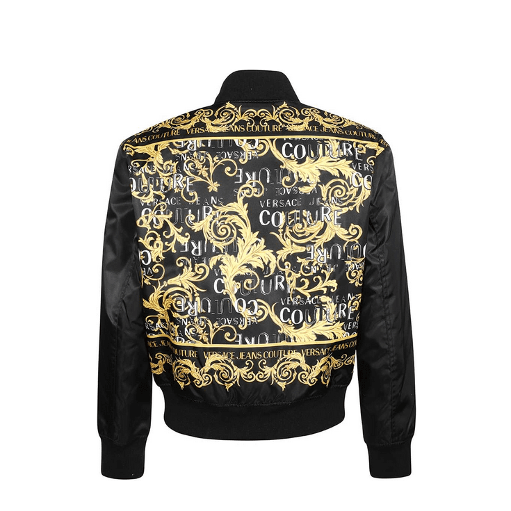 Baroque Design Black/Gold Bomber Jacket