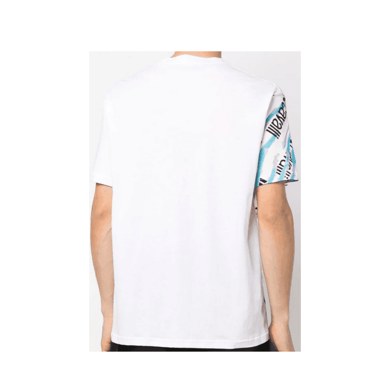 Camologo Cotton Allover Design White T-Shirt