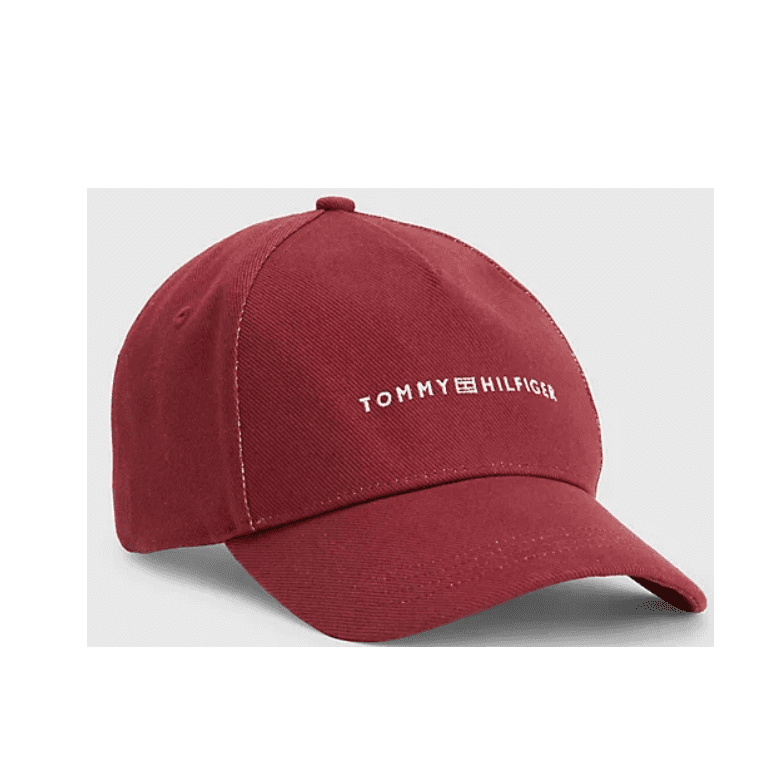 Embroidered Logo Burgundy Cap