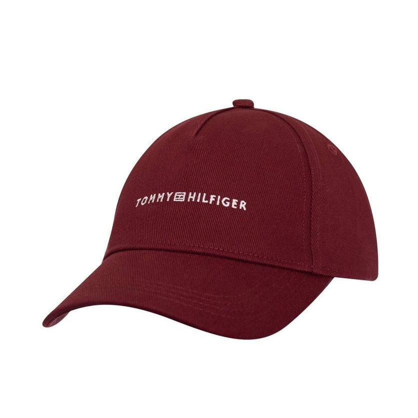 Embroidered Logo Burgundy Cap