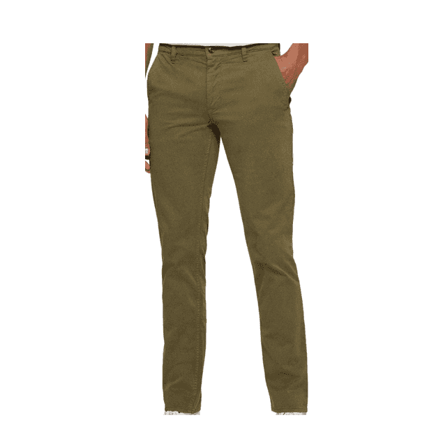 HUGO Embroidered Logo Khaki Chino Pants