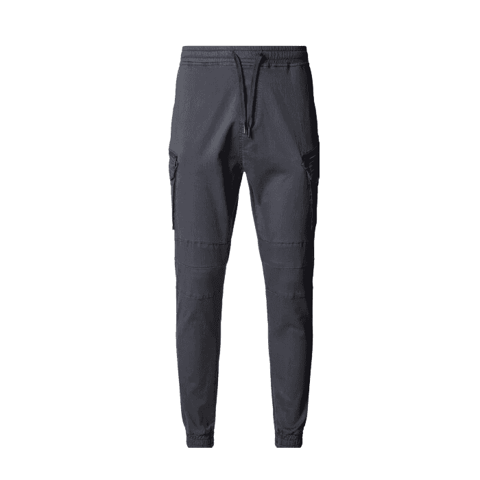 Bonetti Charcoal Grey Slim Fit Cargo Pants