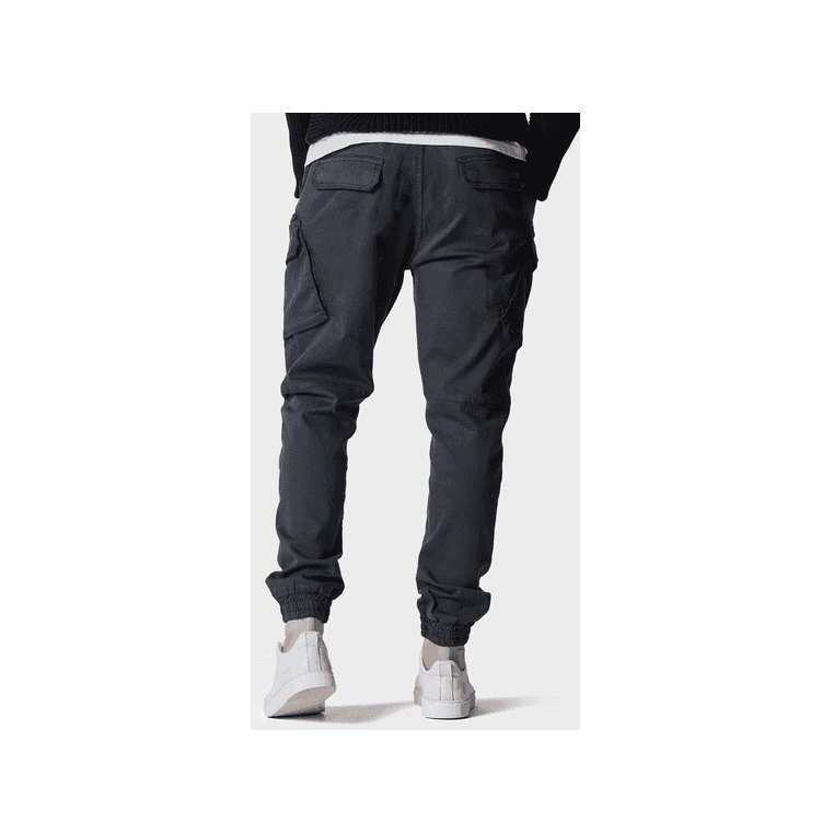 Bonetti Charcoal Grey Slim Fit Cargo Pants