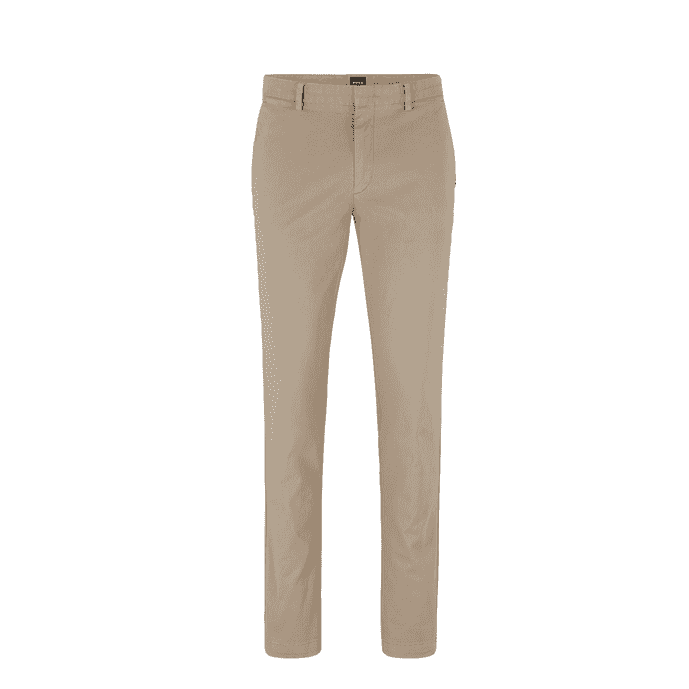 Kaito-1 Beige Slim Fit Chino Trousers