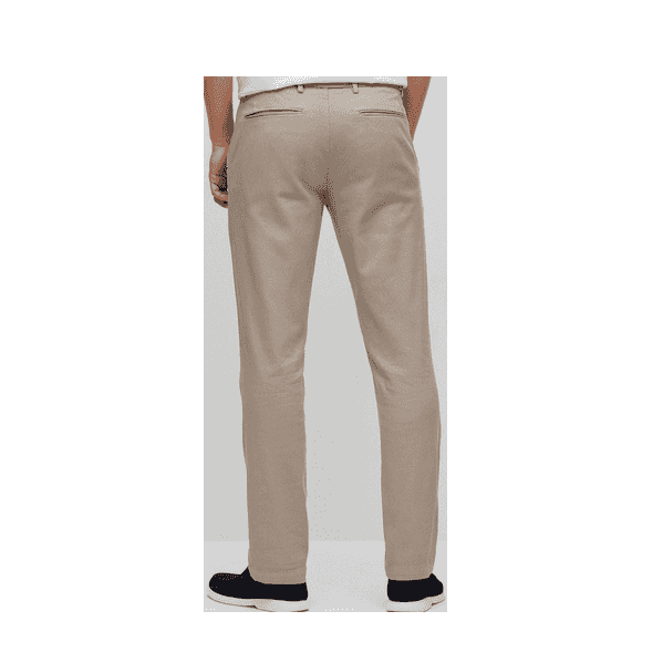 Kaito-1 Beige Slim Fit Chino Trousers