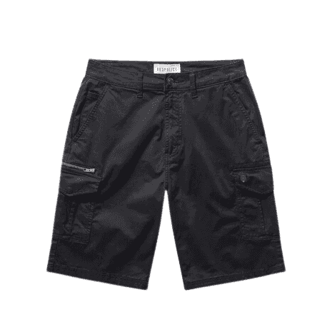 Lindros Black Cargo Shorts