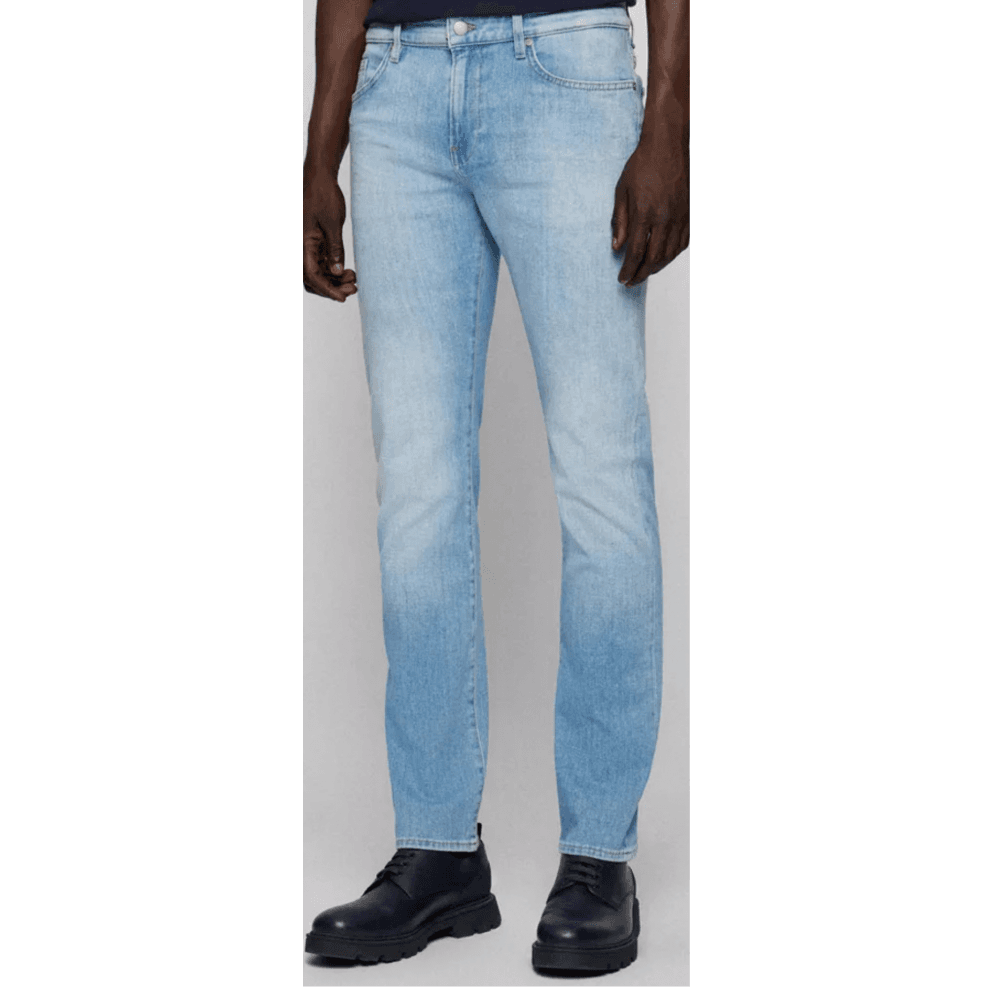 Deleware3-1 Slim Fit Light Wash Blue Jeans