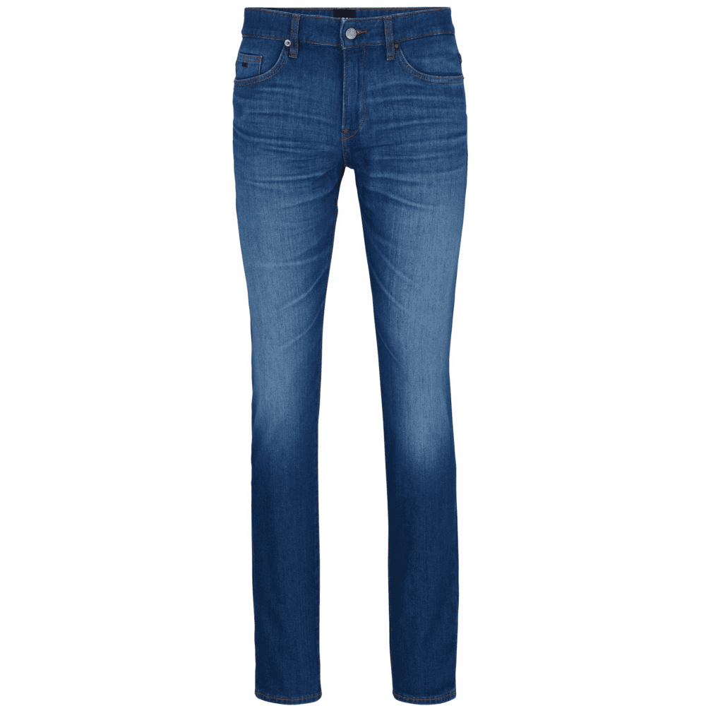 Delaware3-1 Cotton Slim Fit Mid Wash Blue Jeans