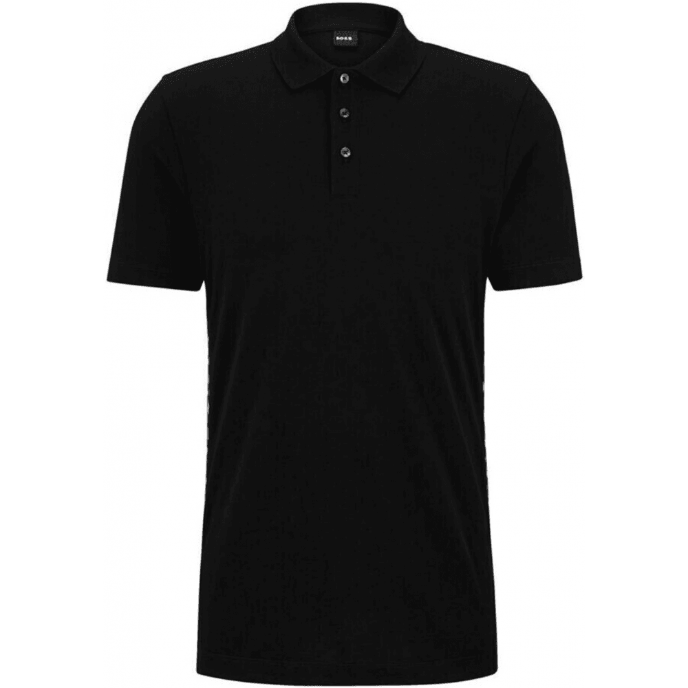 Parlay 184 Pique Cotton Black Polo Shirt