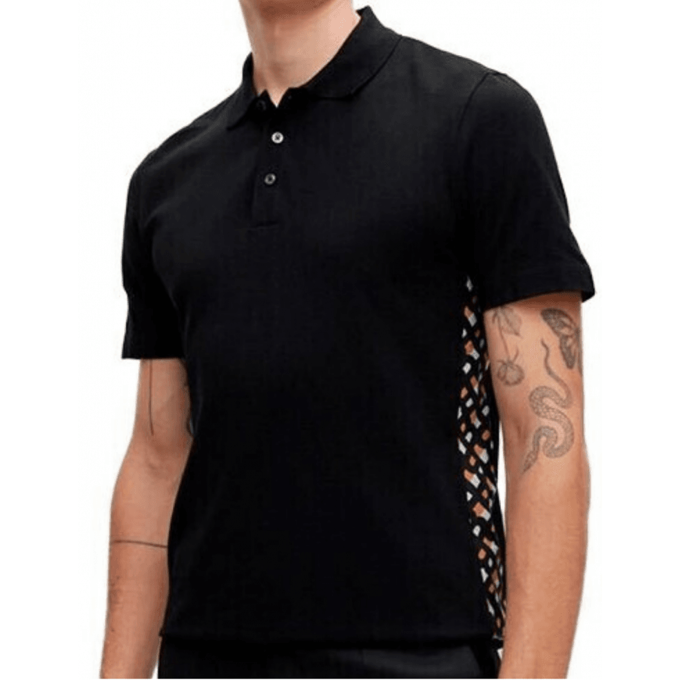 Parlay 184 Pique Cotton Black Polo Shirt