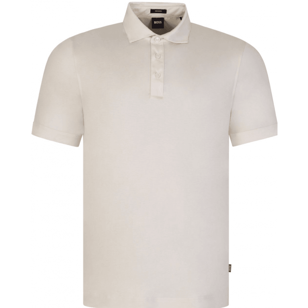 Press 53 Mercerized Cotton Cream Polo Shirt