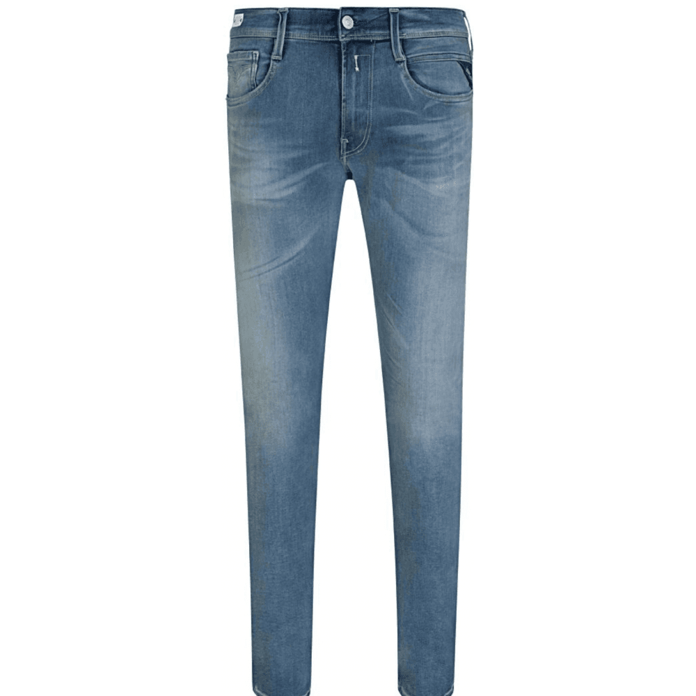 Anbass Hyperflex Stretch Light Wash Slim Fit Jeans