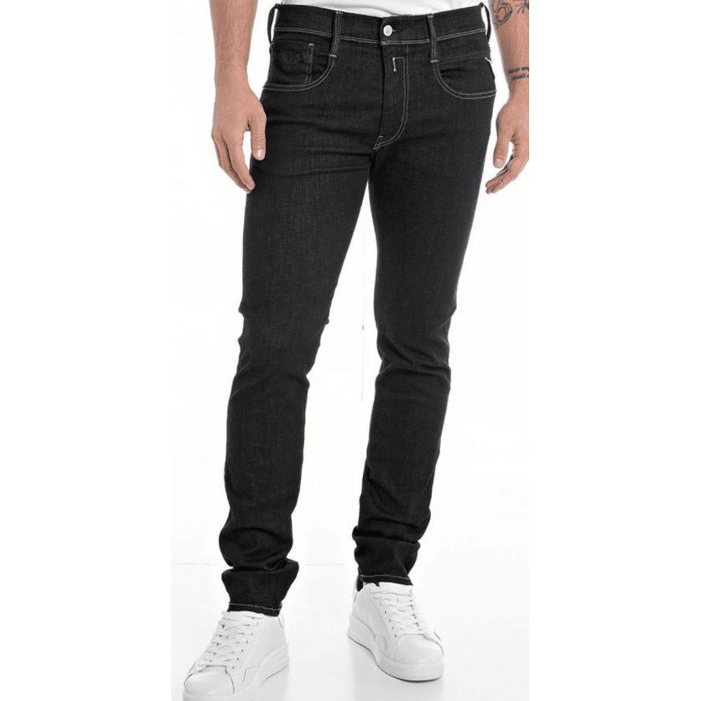 Anbass Stretch Dark Blue Slim Fit Jeans