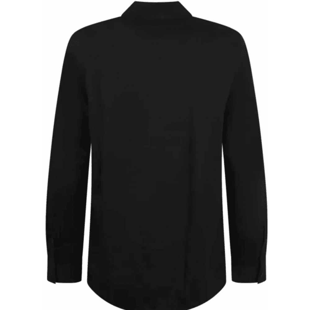 Embroidered Tiger Logo Black Shirt