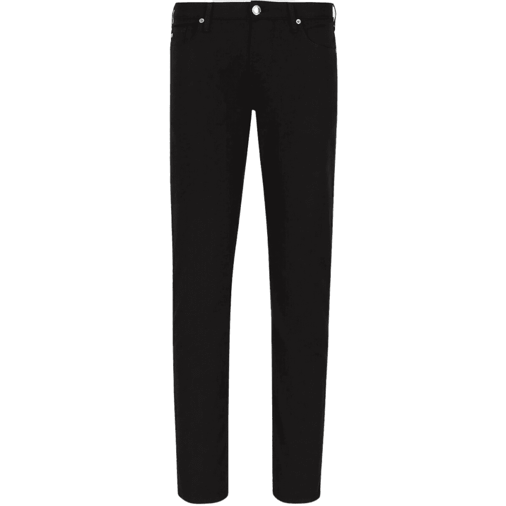 J06 Slim Fit Black Gabardine Jeans