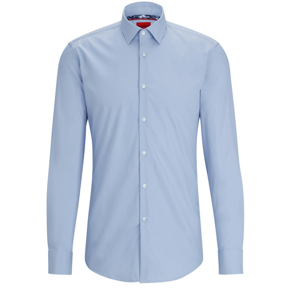 Koey Button Up Long Sleeve Light Blue Shirt