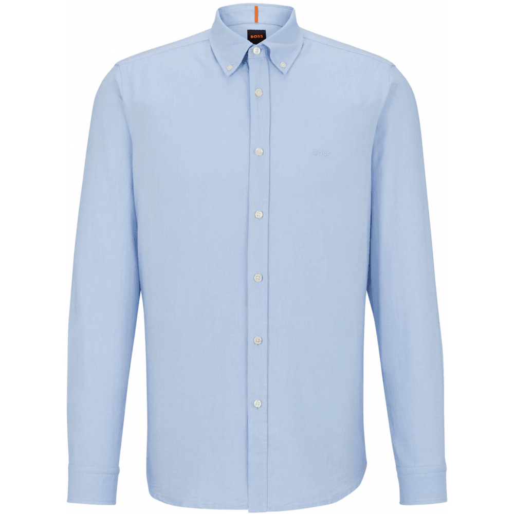 Rickert Cotton Regular Fit Light Blue Shirt