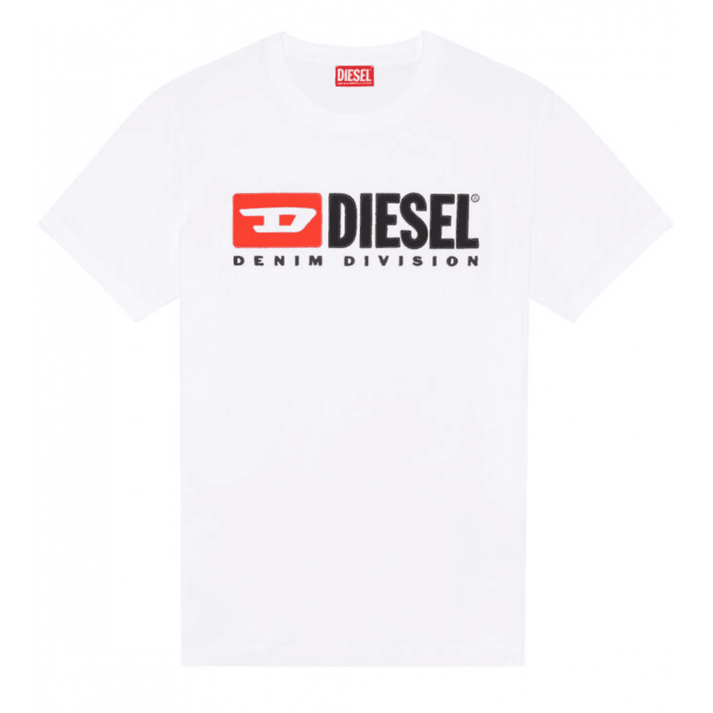 T-BOX Embroidered Logo Cotton White T-Shirt