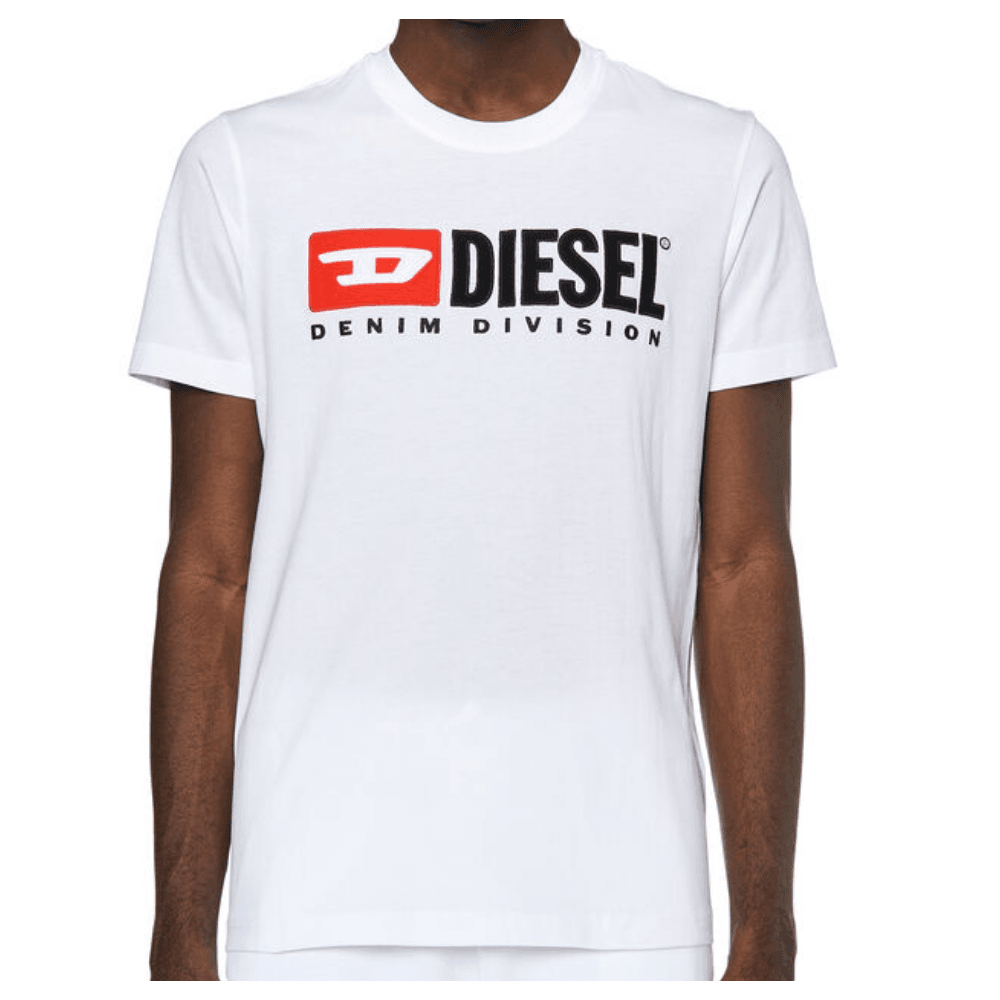 T-BOX Embroidered Logo Cotton White T-Shirt