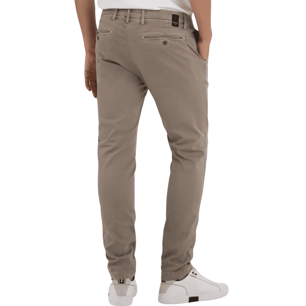 Zeumar Hyperflex Stretch Slim Fit Beige Chino