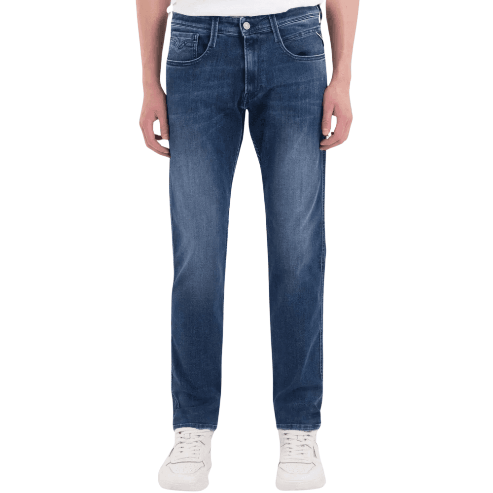 Anbass Dark Blue Slim Fit Jeans