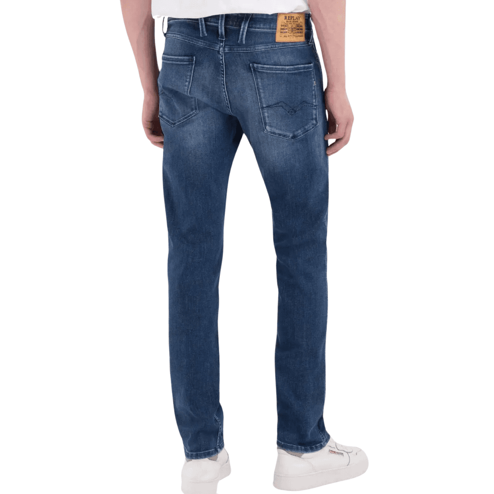 Anbass Dark Blue Slim Fit Jeans