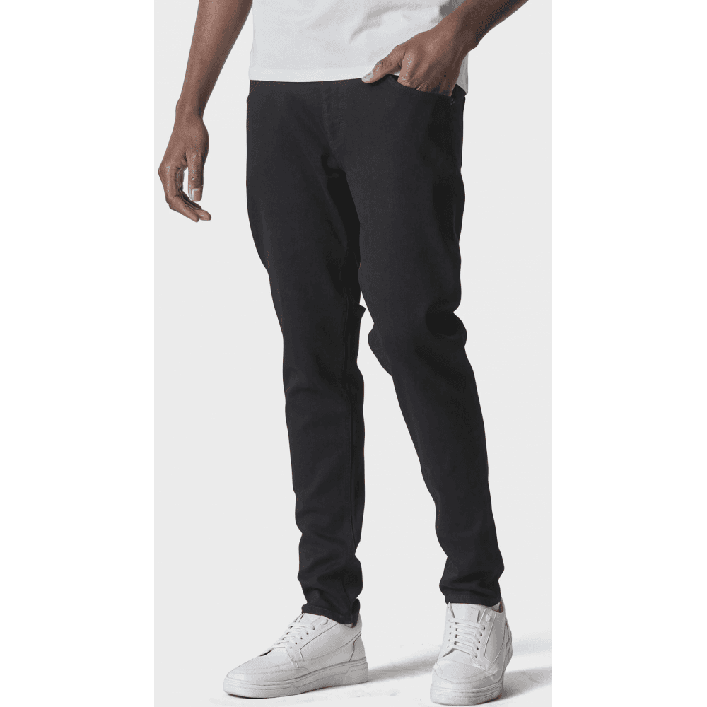 Deniro Slim Fit Active Flex Black Jeans