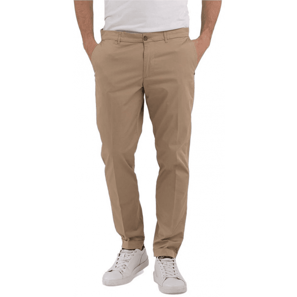 Canvas Slim Fit Brown Chinos