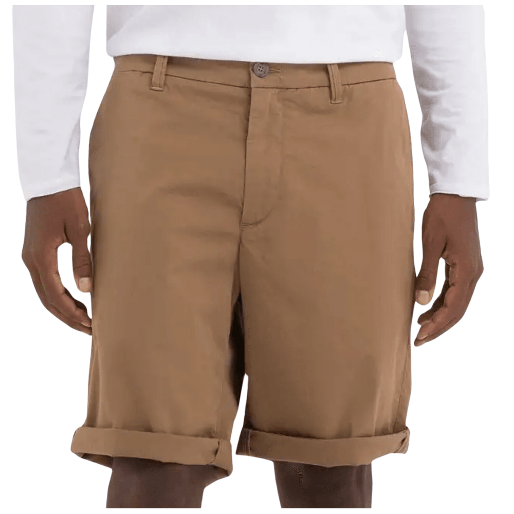 Canvas Brown Cotton Chino Shorts