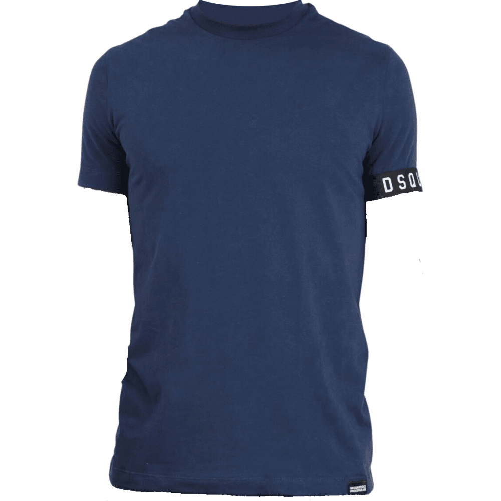 Arm Band Logo Basic Navy T-Shirt