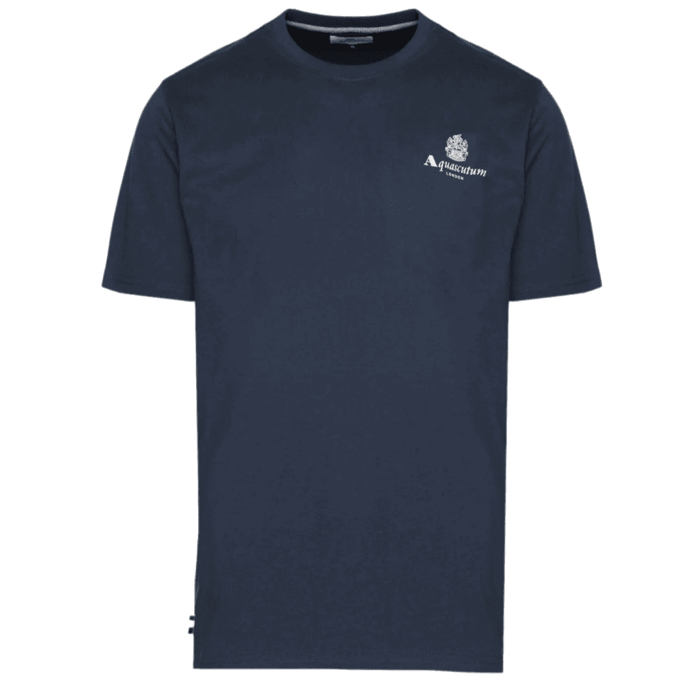 Cotton Logo Navy T-Shirt