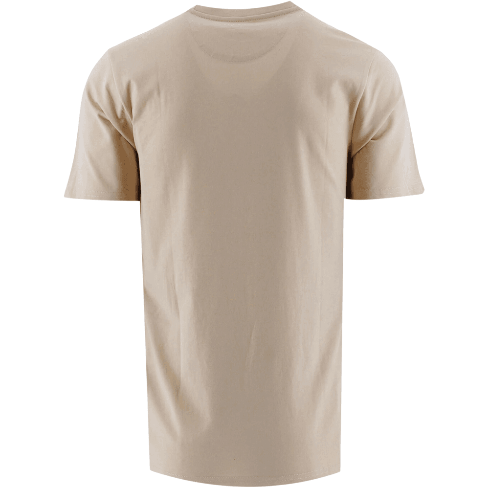 Cotton Emblem Logo Beige T-Shirt